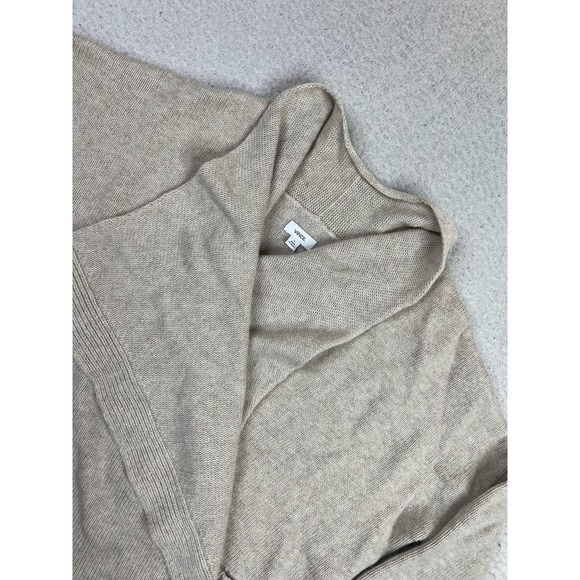 Vince Cardigan Sweater Womens Small Beige Wool Cashmere Shawl Collar Pocket - Picture 3 of 9